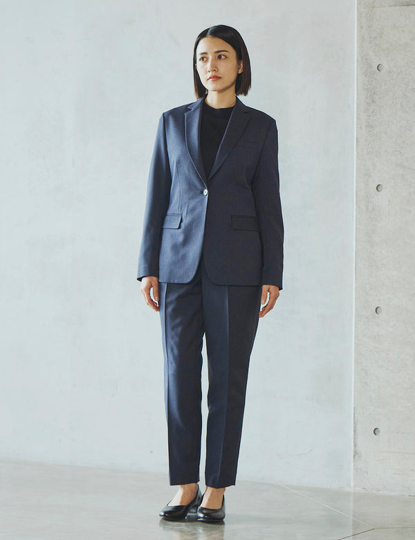 後ろゴムテーパードパンツ #4323